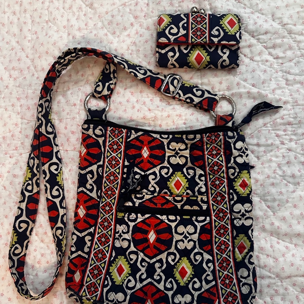Vera Bradley Cross body purse and wallet